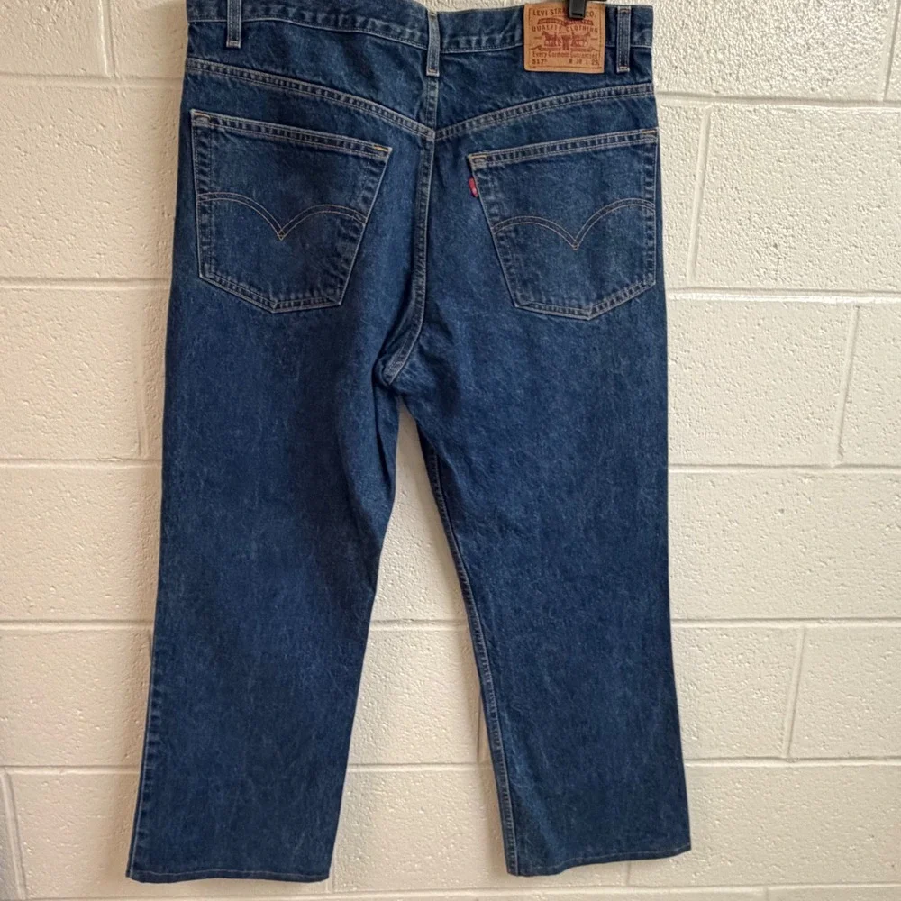Levi's Mens 517 Bootcut Jeans 38x29 Blue Denim Vintage Western Workwear Medium